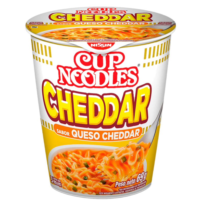 Sopa Nissin En Vaso Sabor Cheddar 69 G