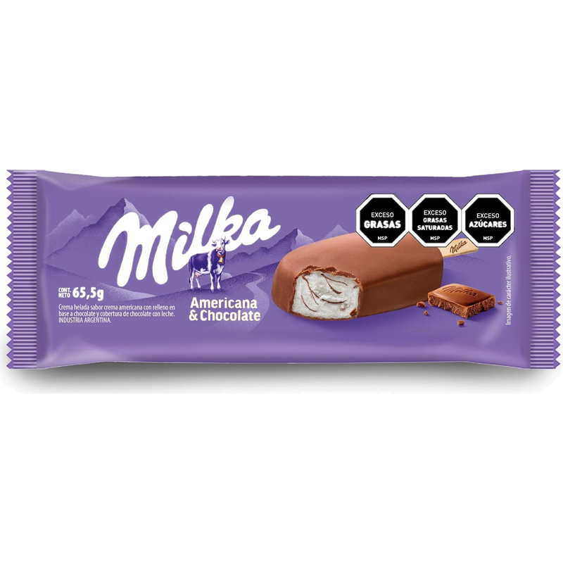 Helado Palito Milka Crema Americana 65.5 G