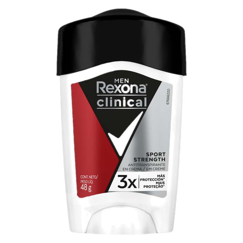 Antitranspirante En Crema Rexona Clinical Men Sport Strengh 48 G
