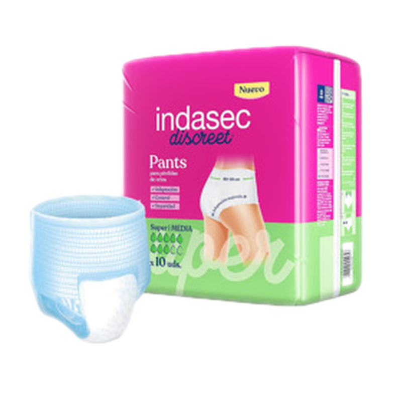 Indasec Pant's Super M 1450 Ml/ 80-110 Ml 10 Unidades