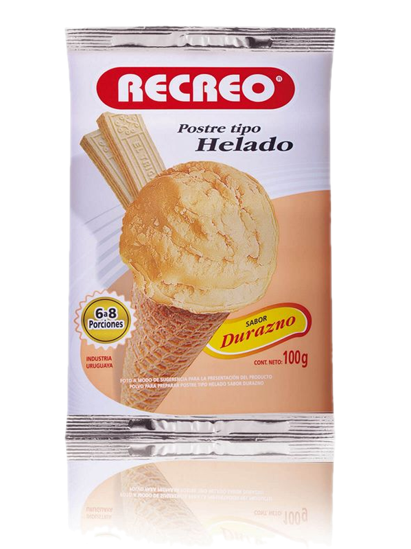 Helado Recreo Durazno Polvo 100 G