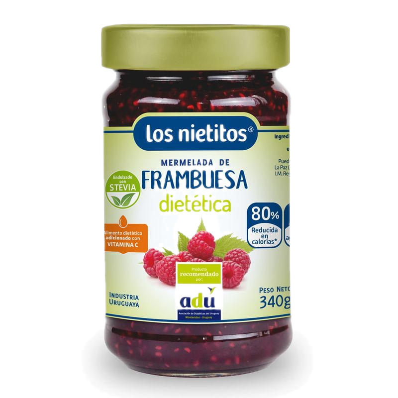 Mermelada Los Nietitos Frambuesa Cero % Azúcar 340 G