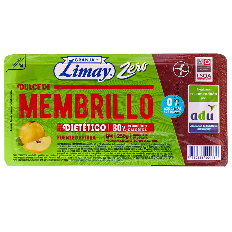 Dulce Limay Diet Membrillo 250 G