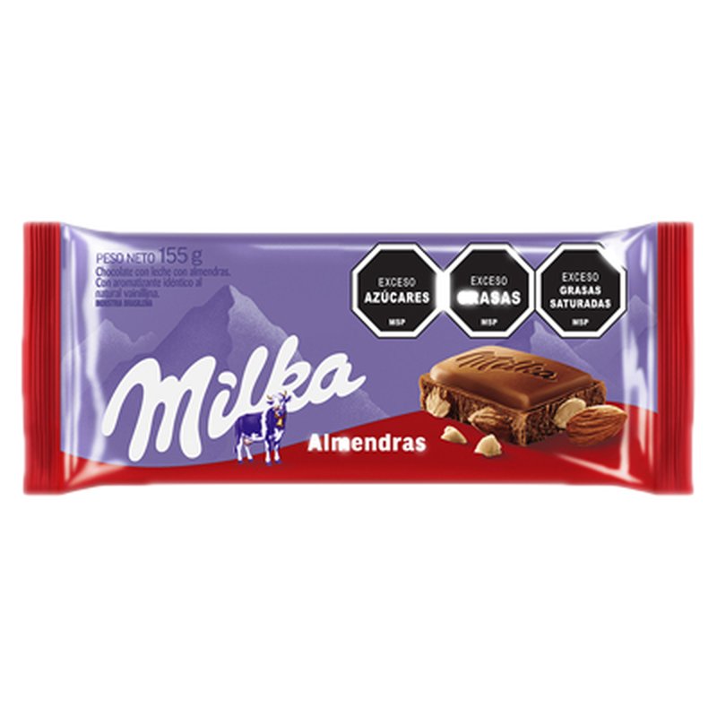 Chocolate Almendras Milka 155 G