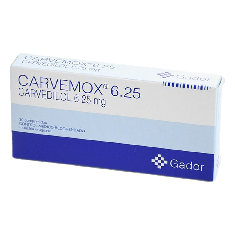 Carvemox 6.25 Ml X 30 Comprimidos