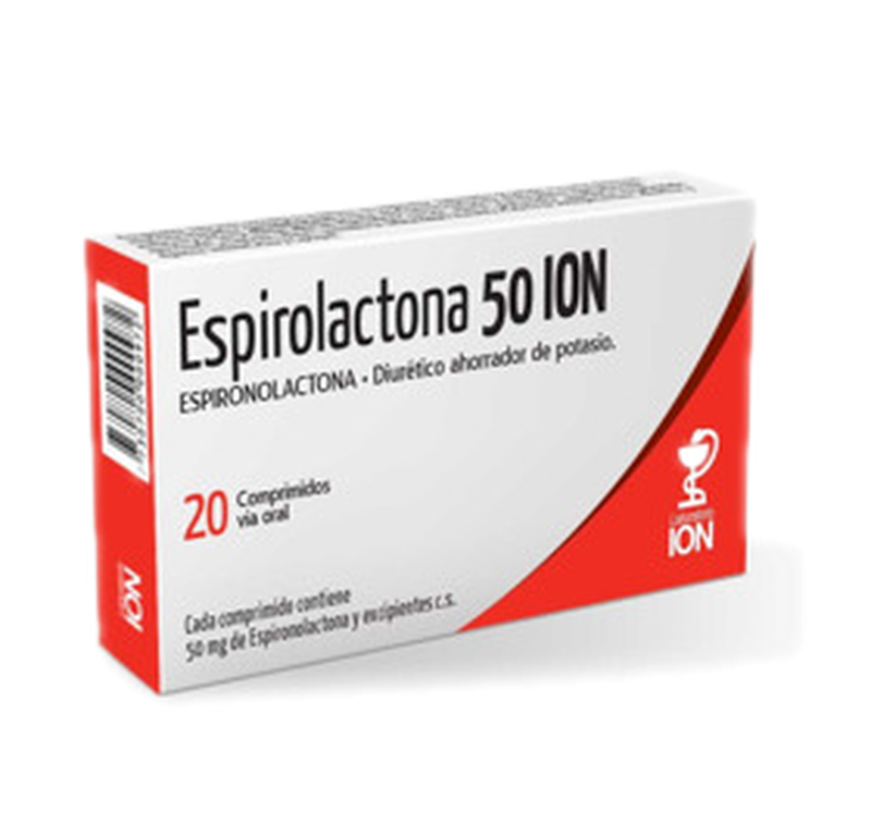 Espirolactona Ion 50 50 Mg [20 Comp.]