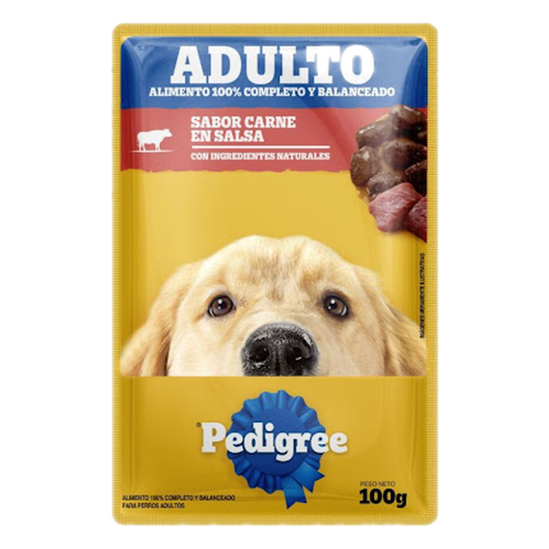 Alimento Para Perros Sabor Carne Adultos Pedigree 100 G