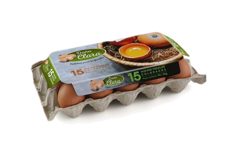 Huevos Colorados Doña Clara 15 Unidades