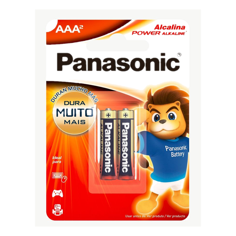 Pila Panasonic Alcalina Aaa 2 Unidades