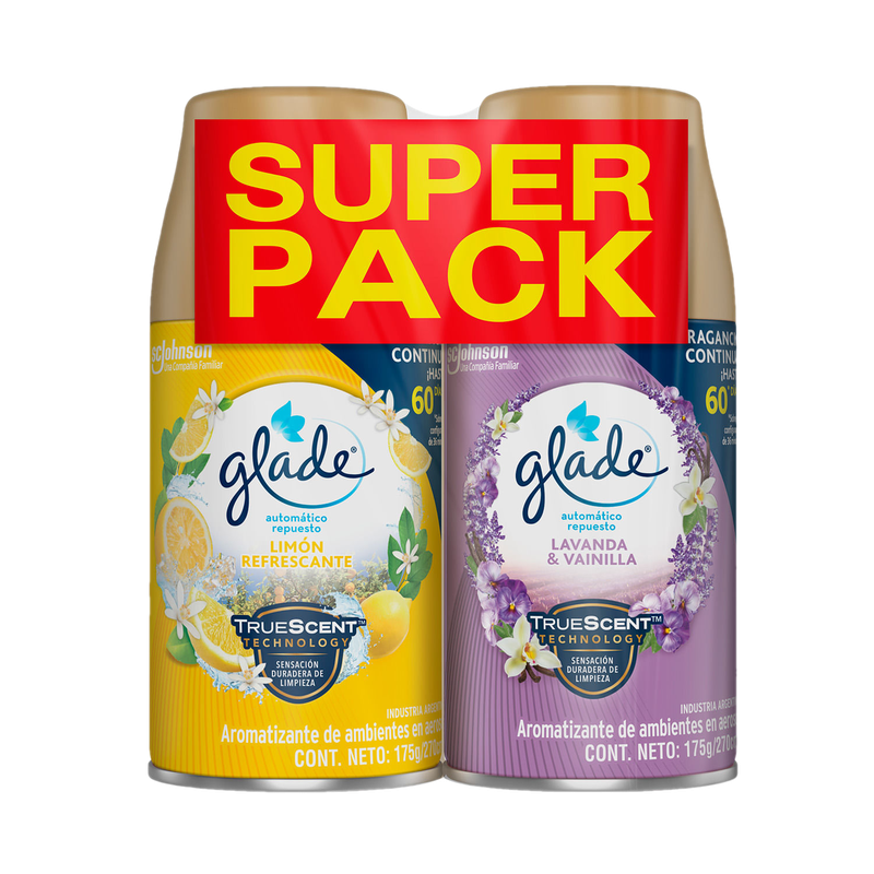 Aromatizante Glade Lavanda Y Vainilla 175 G Automatic Tp