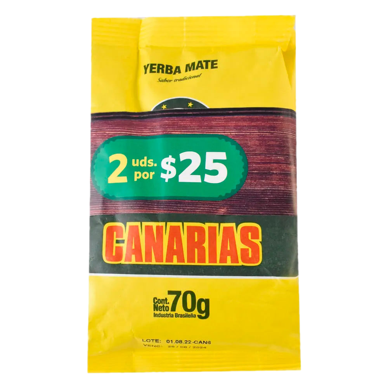 2 Paquetes De Yerba Canarias Tradicional 70 G A Precio Especial