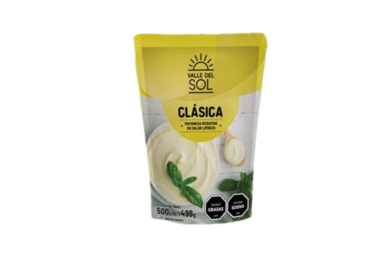 Mayonesa Valle Del Sol Clásica Sachet 498 G