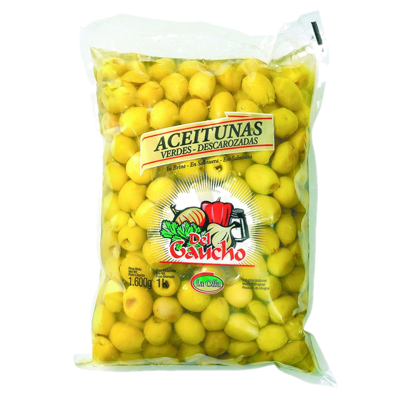 Aceitunas Verdes Del Gaucho Sin Carozo 1 Kg