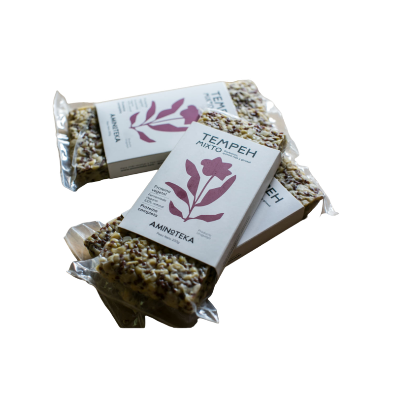 Tempeh Aminoteka Mixto Garbanzos,quinoa Roja Y Girasol 200 G