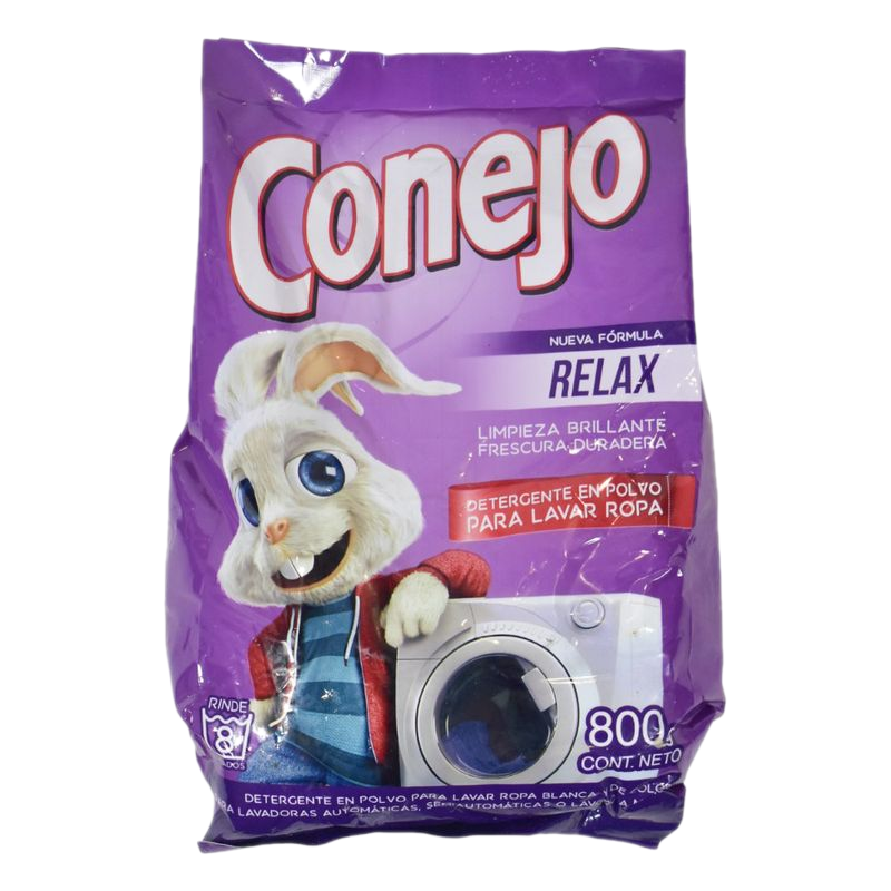 Detergente En Polvo Conejo Relax 800 G