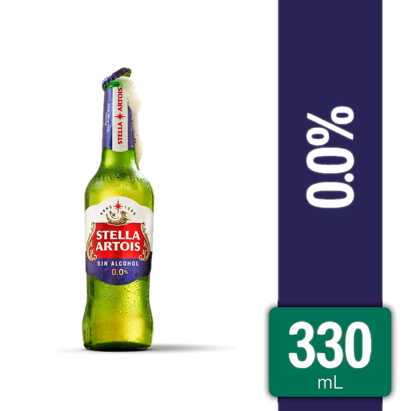 Cerveza Stella Artois Sin Alcohol Botella 330 Ml