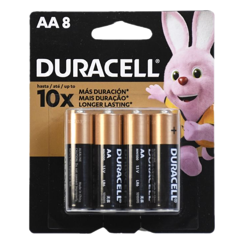 Pilas Aa Duracell 8 Unidades