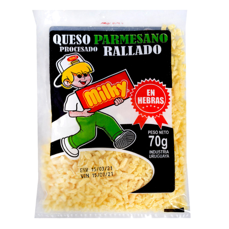 Queso Rallado Hebra Milky 70 G