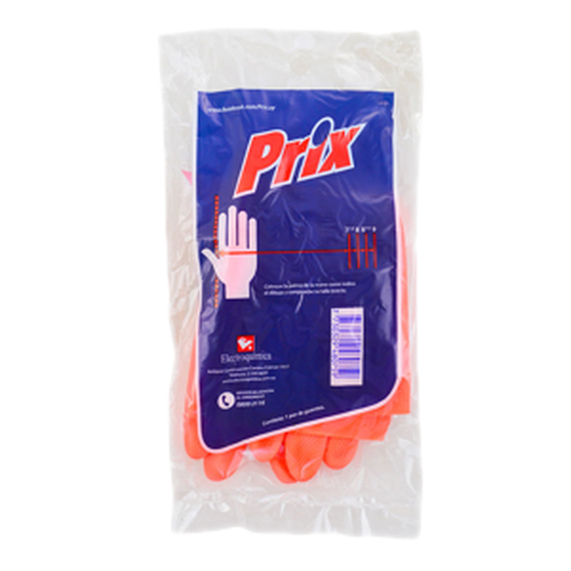 Guantes De Látex Prix Fluo Talle 7 ½
