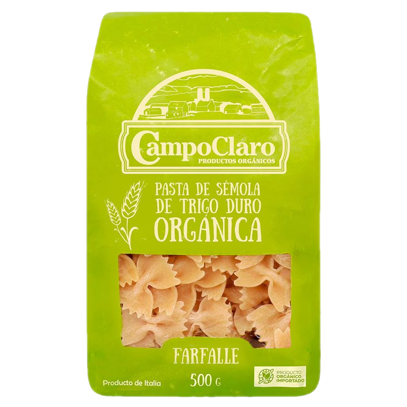 Farfalle Trigo Duro Orgánico Campoclaro 500 G