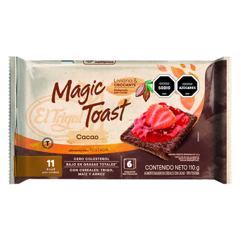 Tostadas Magic Toast El Trigal Cacao 110 G