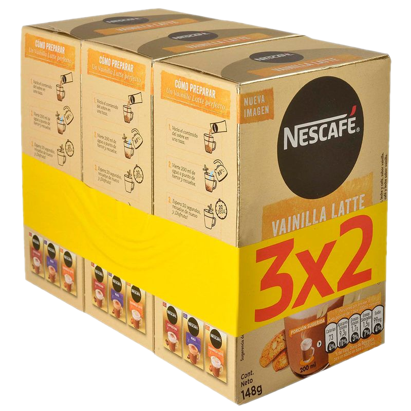 Pack 3x2 Capuccino Nescafé Vainilla