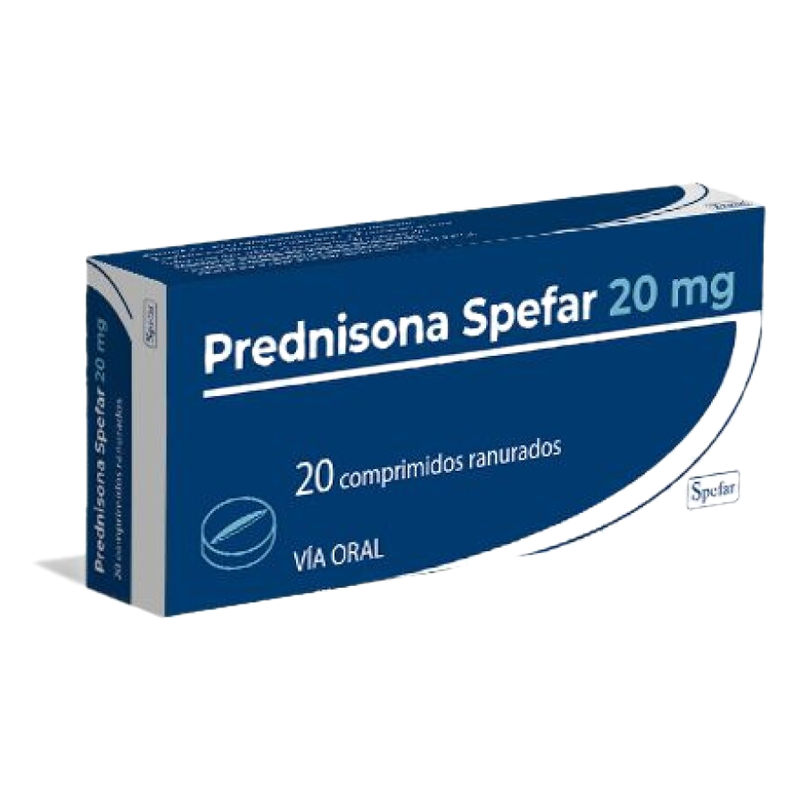 Prednisona Spefar 20 Mg X 20 Comprimidos