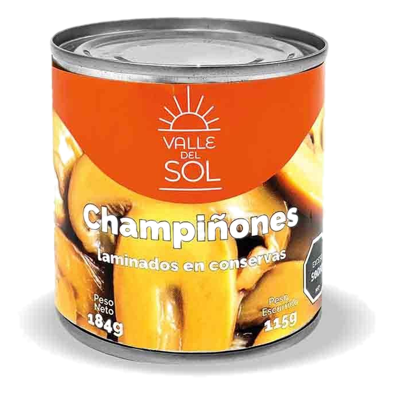 Champiñones Laminados Valle Del Sol 184 G