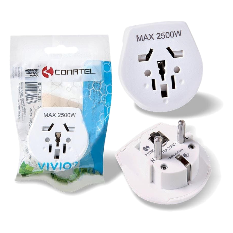 Adaptador Schuko A Universal Vivion