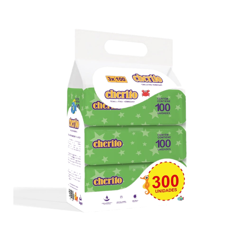 Toallitas Húmedas Cherito 300 Unidades