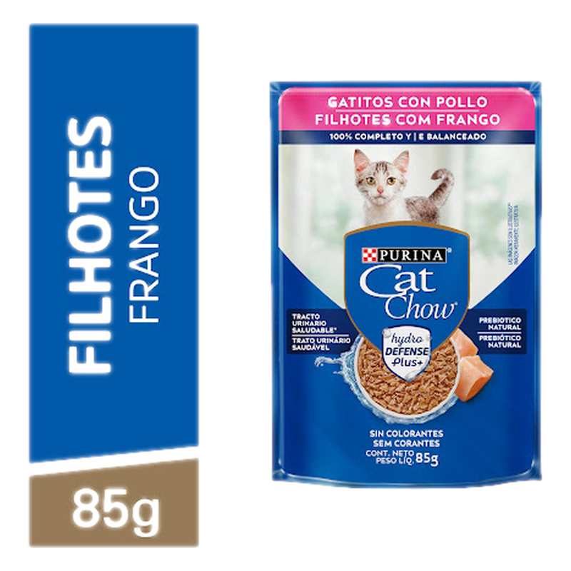 Alimento Para Gatos Cat Chow Gatitos Sabor Pollo 85 G