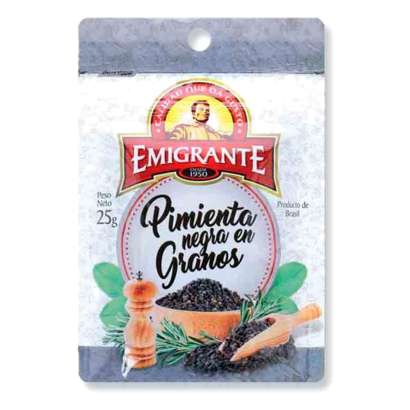 Pimienta Negra En Grano Emigrante 25 G