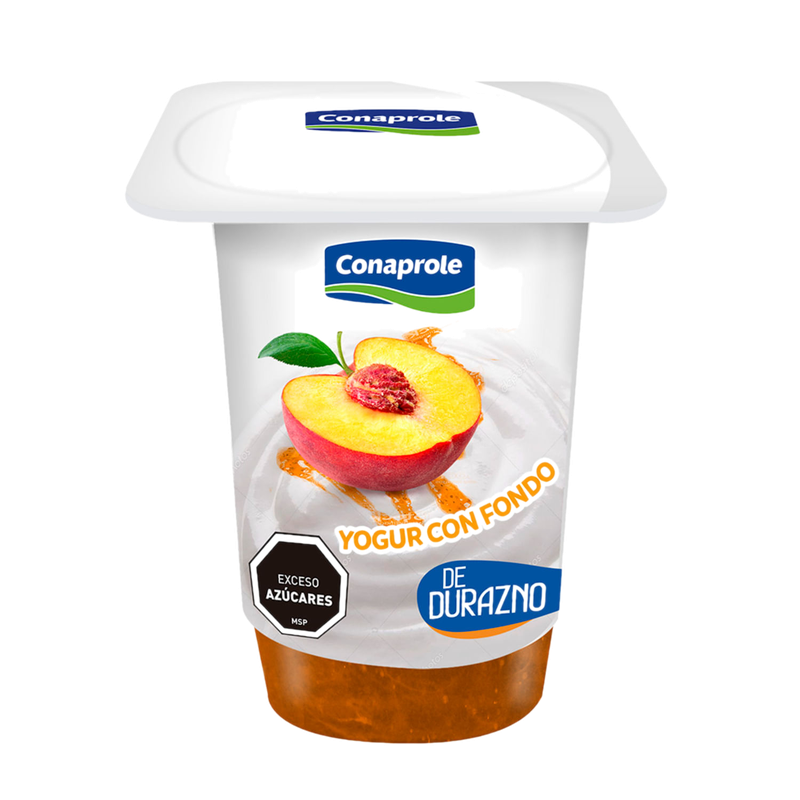 Yogur Conaprole Fondo Trozos Durazno 180cc .