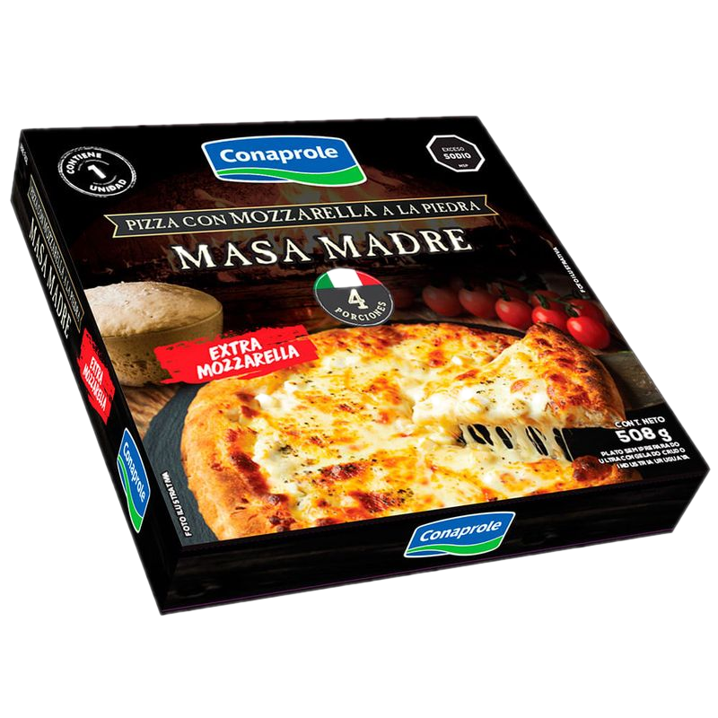 Pizza Muzzarella Conaprole Masa Madre 508 G