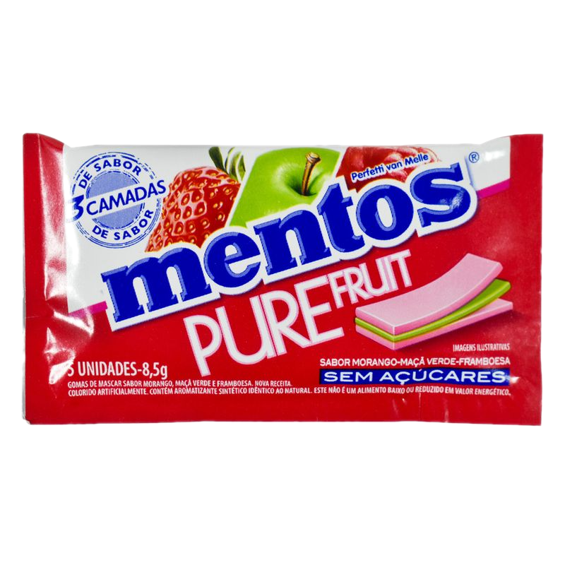 Chicles Mentos Sin Azúcar 3 Layer Fruta