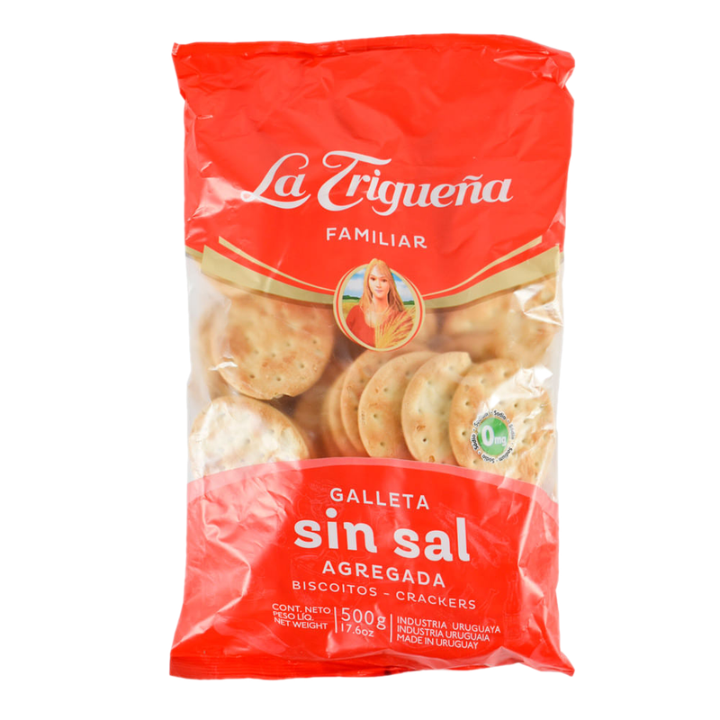 Galleta La trigueña Sin Sal 500 G