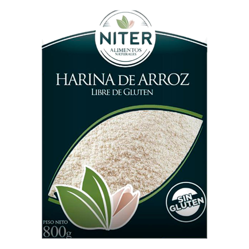 Harina De Arroz Sin Gluten Niter 800 G