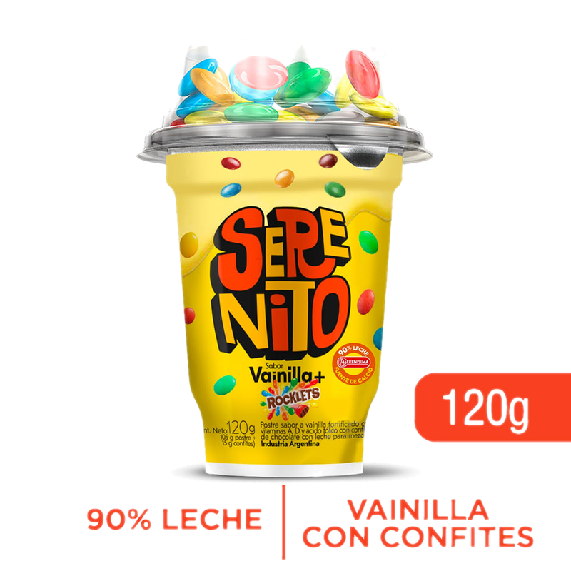 Postre Serenito Vainilla Con Rocklets 120 G