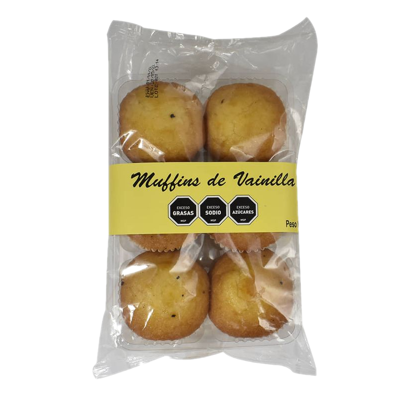 Muffin De Vainilla 6 Unidades