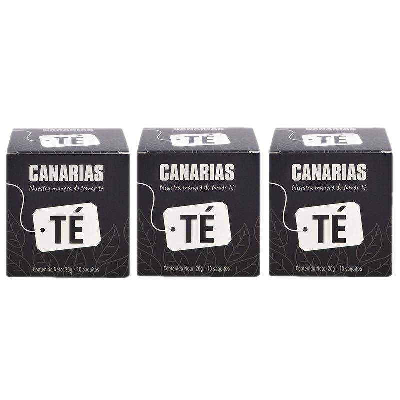 Pack 3x2 Té Negro Canarias 10 Sobres
