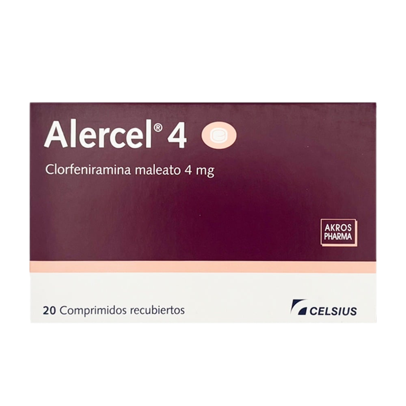 Alercel 4 Mg 20 Comprimidos Recubiertos