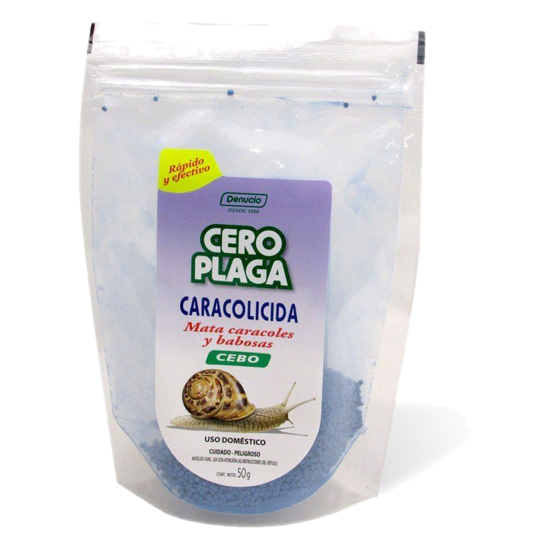 Caracolicida En Cebo Cero Plaga 50 G