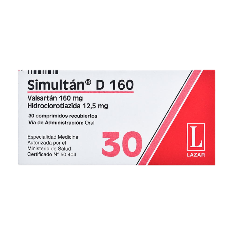 Simultan D 160 Mg 30 Comprimidos Recubiertos