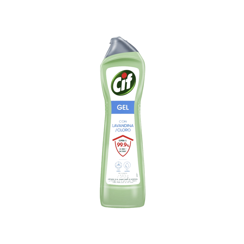 Limpia Superficies Cif Gel Con Lavandina Y Cloro  513 G