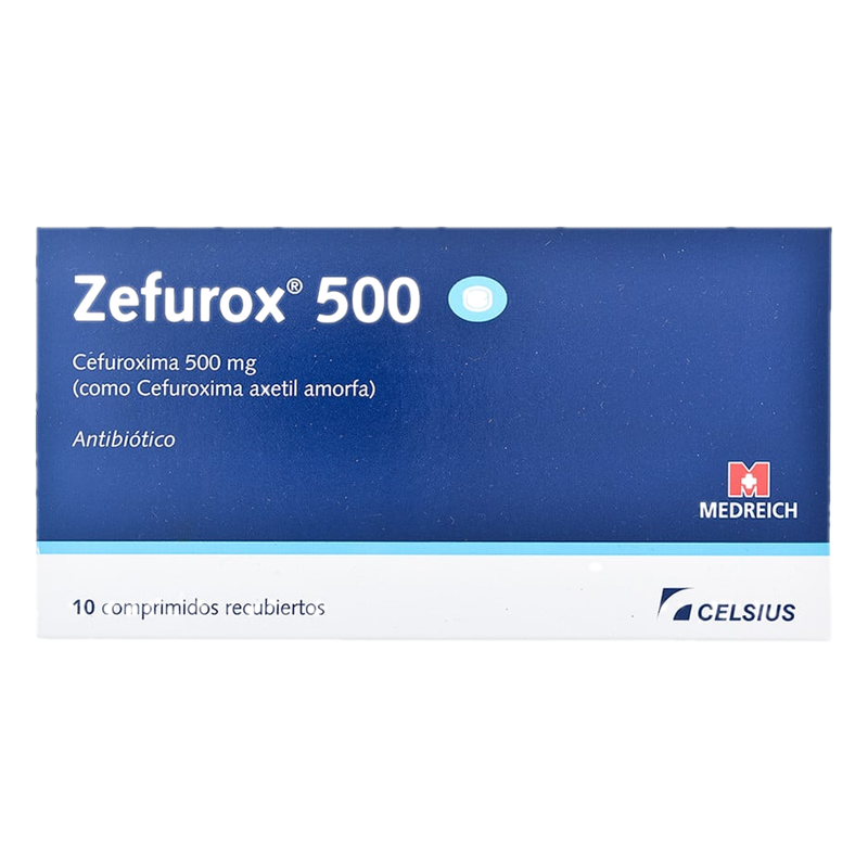 Zefurox 500 Mg X 10 Comprimidos