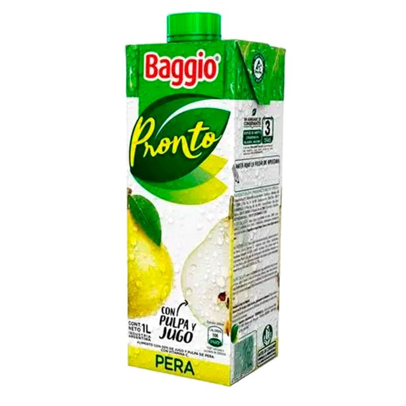 Jugo Pera Pronto Bag Tetra 1 L