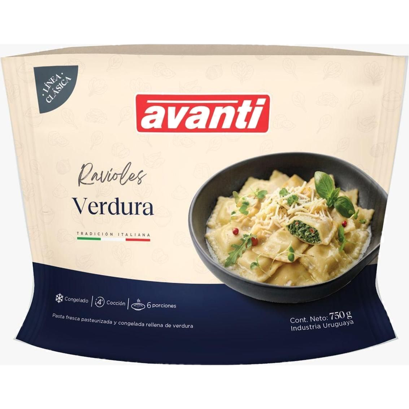 Ravioles Avanti Congelados De Verdura 750 G