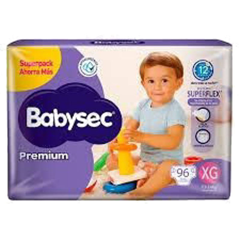 Babysec Premium Super Pack Xg 96 Unidades