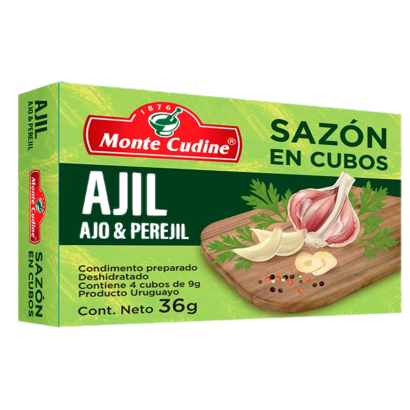 Sazón En Cubos Ajo Y Perejil Monte Cudine 4 Unidades