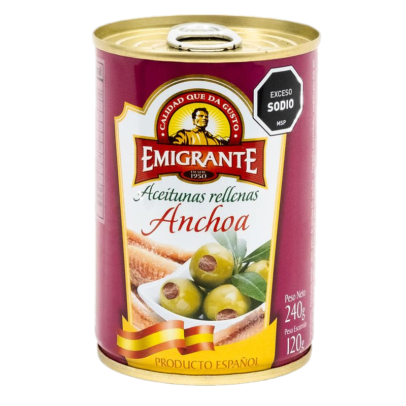 Aceitunas Con Anchoas Emigrante 120 G